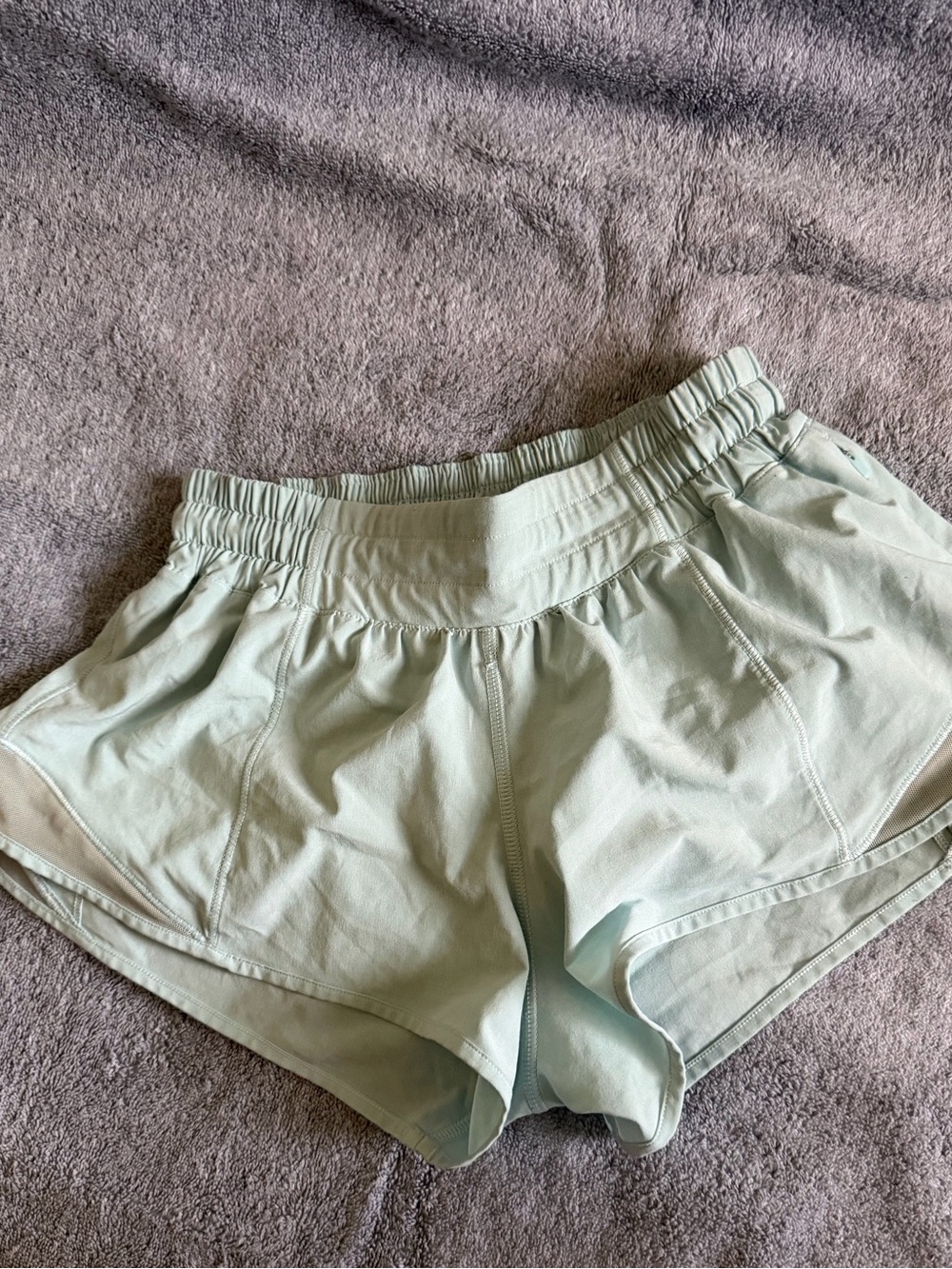 lululemon athletica Blue/Mint Women's Athletic Shorts